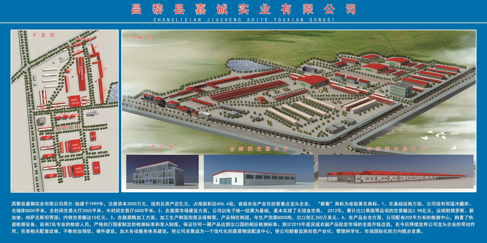 昌黎县嘉诚实业有限公司鸟瞰图1-1